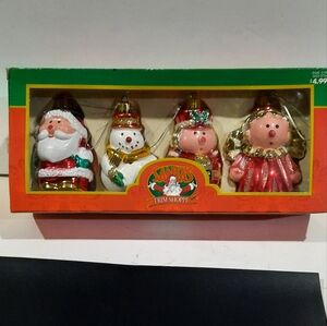 Vintage "Santa's Trim Shoppe" Ornaments